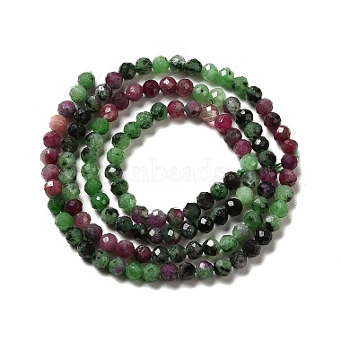 Natural Ruby in Zoisite Beads Strands(G-I341-13A)-3