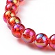 Ensembles de bracelets extensibles en perles acryliques transparentes de couleur ab(BJEW-JB09047)-5