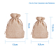 Pandahall Elite Sacs d'emballage en toile de jute sacs à cordon(ABAG-PH0001-14x10cm-05)-4