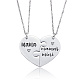 Titanium Heart Pendant Necklaces for Men and Women(CZ0468)-1