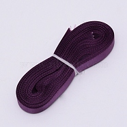 Polyester Ribbon, Flat Ribbon, Indigo, 10mm(OCOR-WH0033-21D)