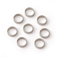 201 Stainless Steel Linking Rings, Ring, Stainless Steel Color, 6x2mm, Inner Diameter: 5mm(STAS-F192-009P-01)
