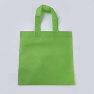 Eco-Friendly Reusable Bags, Non Woven Fabric Shopping Bags, Lime, 37x24.5cm(ABAG-WH005-25cm-08)