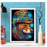 DIY Diamond Painting Stickers Kits For Kids, including Resin Rhinestone, Diamond Sticky Pen, Tray Plate, Glue Clay, Dog, 400x300x0.2mm, Resin Rhinestone: 2.5x1mm, 18 color, 1bag/color, 18bags(DIY-G115-02C)