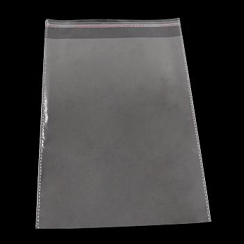 OPP Cellophane Bags, Rectangle, Clear, 24x20cm, Unilateral Thickness: 0.035mm, Inner Measure: 21x19cm