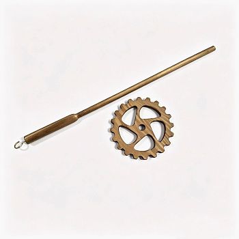 Pine Wood Spindle, Coffee, 90x325mm