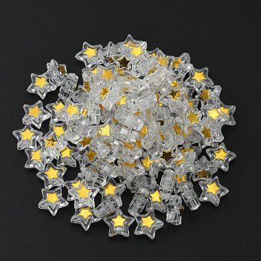 Transparent Plating Acrylic Beads(MACR-CJC0001-09B-01)-2