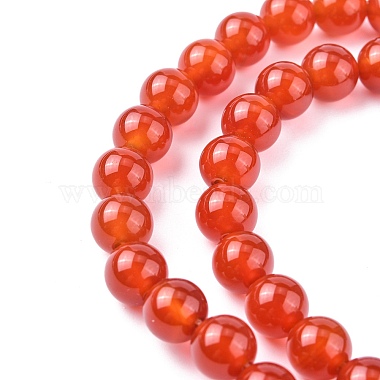Natural Carnelian Beads Strands(G-C076-6mm-2A)-2