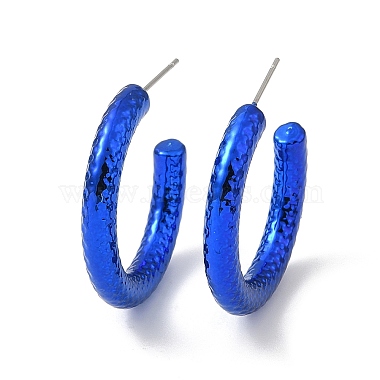 Boucles d'oreilles en acrylique avec anneau texturé(EJEW-P251-38)-2