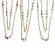 304 Stainless Steel Double Layer Necklaces(NJEW-H210-J-G)-1