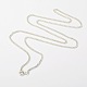 Eisen verdrehte Ketten Halskette machen(NJEW-JN00687)-1