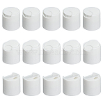 PP Plastic Press Caps, Replacement Disc Top, Dispensing Lotion Bottle Closure, Column, White, 3x3.1cm(AJEW-WH0248-772C-01)