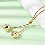 304 Stainless Steel Chain Pendants Necklaces for Women, Ion Plating(IP), Real 18K Gold Plated, 18.70 inch(47.5cm)(NJEW-A068-01C-G)