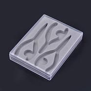 Plastic Plier Covers, Rectangle, Gray, 16x12.5x2.7cm(CON-R006-18)
