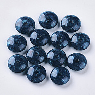 Acrylic Beads, Imitation Turquoise Style, Rondelle, Prussian Blue, 14x6mm, Hole: 1.5mm, about 666pcs/500g(OACR-S029-089B)
