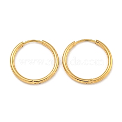 PVD Vacuum Plating 304 Stainless Steel Huggie Hoop Earrings for Women, Long-Lasting Plated, Golden, 14 Gauge, 20x1.6mm, Pin: 0.7mm(EJEW-F280-07E-G)