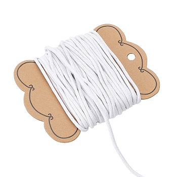 ARRICRAFT 10m Chinese Waxed Cotton Cord, White, 2mm, 10m/bag