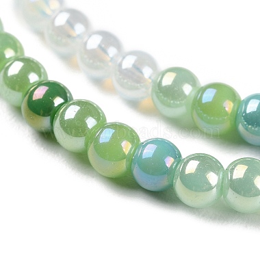 brins de perles de verre électrolytiques transparents(GLAA-P056-4mm-B04)-3