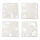 4Pcs 4 Styles PET Out Drawing Painting Stencils(DIY-XCP0003-06)-1