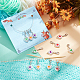 12Pcs 4 Colors Plastic Pendant Stitch Markers(HJEW-NB00047)-5