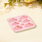 1Pc DIY Food Grade Silicone Molds, Resin Casting Molds, For UV Resin, Epoxy Resin Jewelry Making, Cloud, Pink, 162x154x31mm(AJEW-LP0002-75A)
