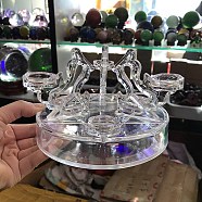 Transparent Acrylic Seven-star Array Crystal Ball Display Bases, Crystal Sphere Display Stand, Clear, 150x100mm(PW-WG27484-01)
