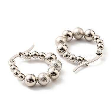 304 créoles à perles en acier inoxydable pour femmes(EJEW-F319-03P)-3