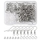 50Pcs 304 Stainless Steel French Hooks with Coil and Ball(STAS-YW0001-54)-1