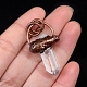 Quartz Crystal with Metal Pendants(PW-WG46EB9-01)-1