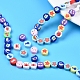 5 Strands Handmade Polymer Clay Beads(CLAY-SC0001-42)-5