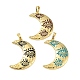 Brass Enamel Pendants(KK-A303-03G)-1