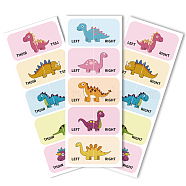 Waterproof Paper Sticker, Rectangle, Dinosaur, 240x90mm(DIY-WH0641-003)