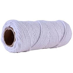 50M Round Cotton Cord, for Gift Wrapping, DIY Craft, Lavender, 4mm, about 54.68 Yards(50m)/Roll(PW-WG22374-01)
