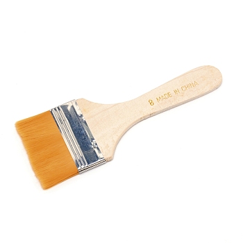 Bristle Paint Brush, Wood Handle, Blanched Almond, 15.8x5.6x0.65cm