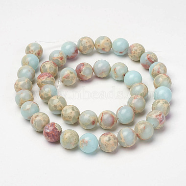 Synthetic Aqua Terra Jasper Beads Strands(X-G-P237-02-6mm)-2