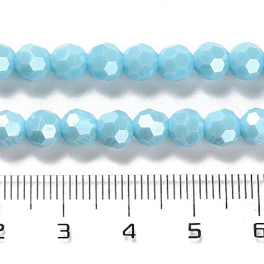 plaquer des brins de perles de verre opaques(EGLA-A035-P6mm-A08)-4