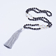 Nylon Tassel Pendant Necklaces(NJEW-JN02062)-1