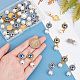 Elite 32Pcs 2 Colors Alloy Resin Pendants with Plastic Pearl(FIND-PH0008-83)-3