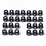 Black Cube Silicone Beads(SIL-T055)