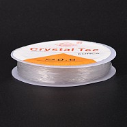 Round Crystal Elastic Stretch Thread, for Bracelets Gemstone Jewelry Making Beading Craft, Clear, 0.6mm, about 13.1 yards(12m)/roll(EW-Z001-D01-0.6mm)