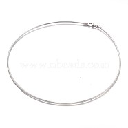 304 Stainless Steel Chain Necklaces, with Lobster Claw Clasps, Stainless Steel Color, 15.7 inch(40cm)(NJEW-F195-57A-P)