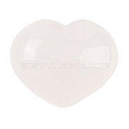 Natural Quartz Crystal Love Heart Stone, Pocket Palm Stone for Reiki Balancing, 24~25.5x30x15~17mm(G-I367-03B)