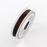 Tiger Tail Wire, Nylon-coated Stainless Steel, Coconut Brown, 0.45mm, about 32.8 Feet(10m)/roll(TWIR-S001-0.45mm-02-1)