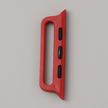 Plastic Watchband Connector, FireBrick, 9.5x35x3mm