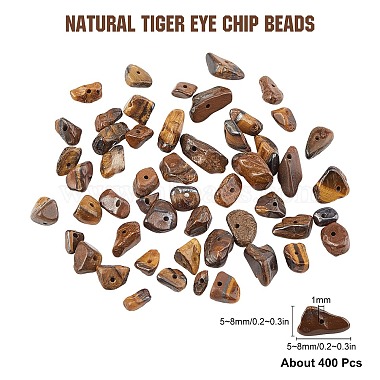 Natural Tiger Eye Chip Beads(G-SC0001-23)-2