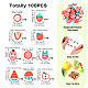100Pcs 10 Styles Handmade Polymer Clay Beads(CLAY-TA0001-65)-6