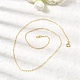 Brass Cable Chain Necklaces(SW028-G)-5