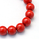 Baking Painted Pearlized Glass Pearl Round Bead Strands(HY-Q330-8mm-55)-2