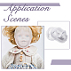 Transparent PVC BDJ Doll Head Cover Face(DIY-WH0430-087)-6
