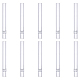Superfindings 10Stück Glasrohr hochtransparentes Rohr gerade Glasdüse(AJEW-FH0002-15)-1